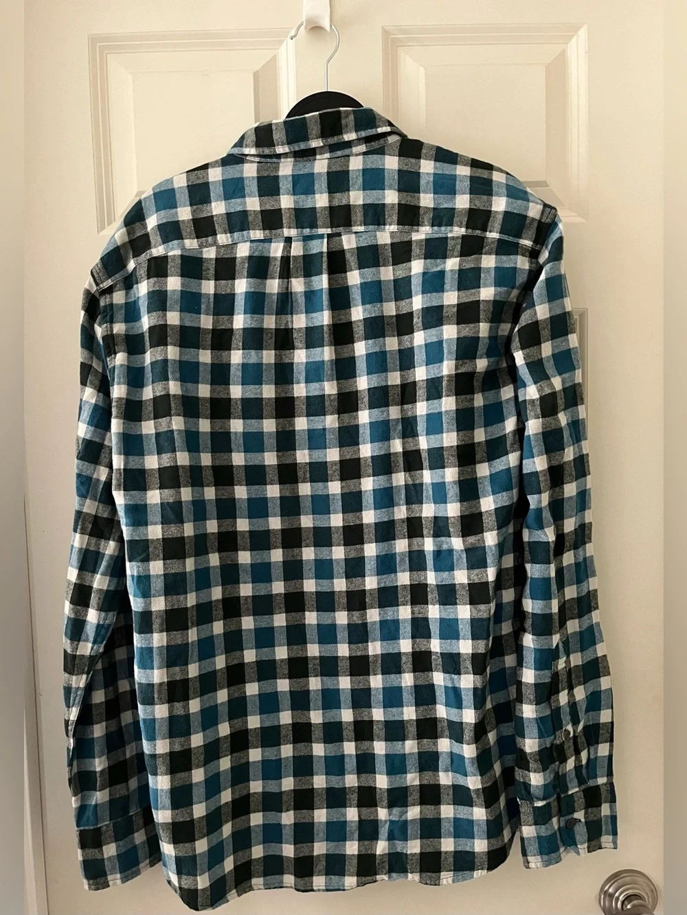 NWT J.Crew Flannel Classic Plaid Button Down Long Sleeve shirt 100% cotton L